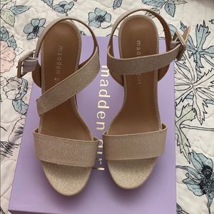 Madden Girl Blush Glitter Heels